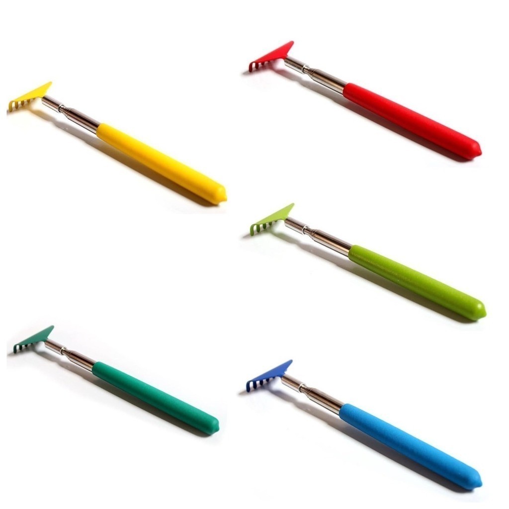 🔺 ไม้เกาหลัง สีสัน ถนอมผิว แก้คัน หน้ากว้าง ขนาดใหญ่ ปรับสั้น-ยาว ยืดหดได้ เกามันสะใจ สแตนเลส ขนาดพกพาเกรดพรีเมี่ยม 🔺 - รูปที่ 2