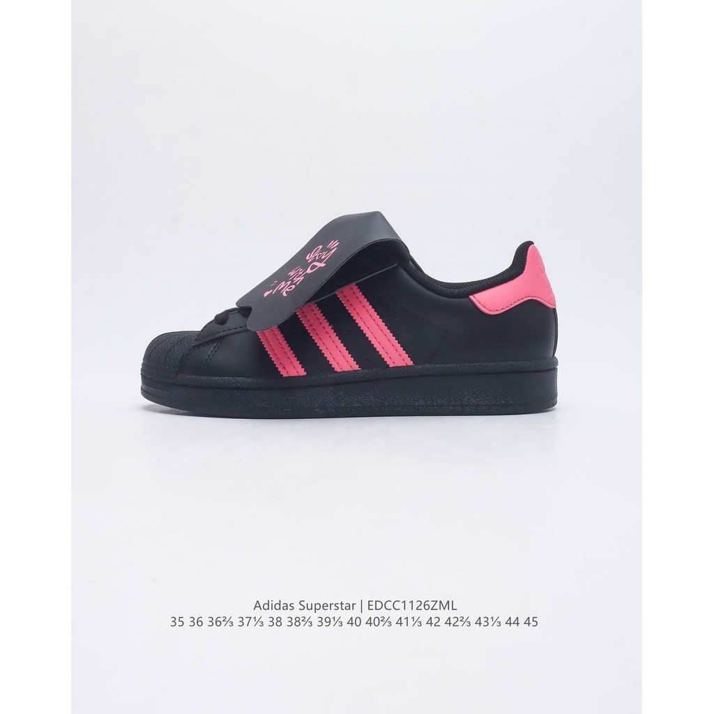 Adidas Superstar Clover Collection   Classic Shell Toe Women's Sneakers รองเท้าผ้าใบผู้ชาย รองเท้าวิ่ง รองเท้าฟุตบอล รอง