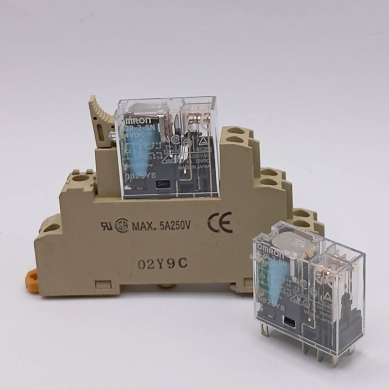 ของใหม่ มือ1 G2R-2-SN 24VDC รีเลย์ ทั้งชุด รีเลย์พร้อมขาเสียบ ซ็อกเก็ต G2R-2-SN 24VDC