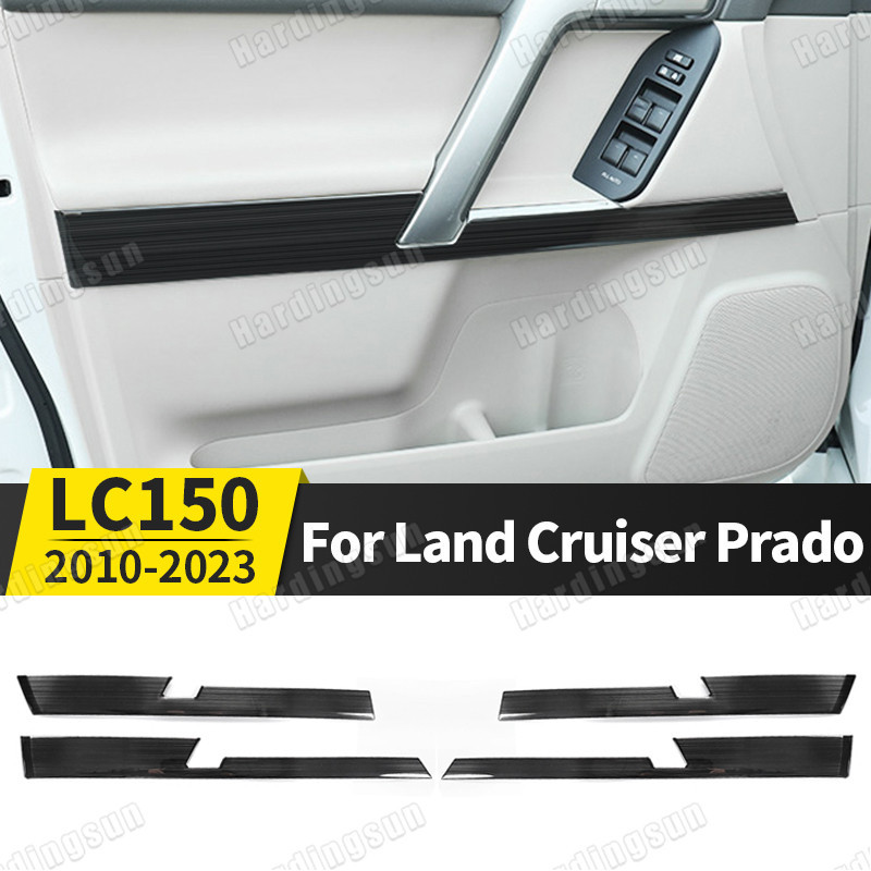 แถบไฮไลท์ประตูรถยนต์ สเตนเลส สําหรับ Toyota Prado 150 Fj150 Lc150 2021-2010 2020