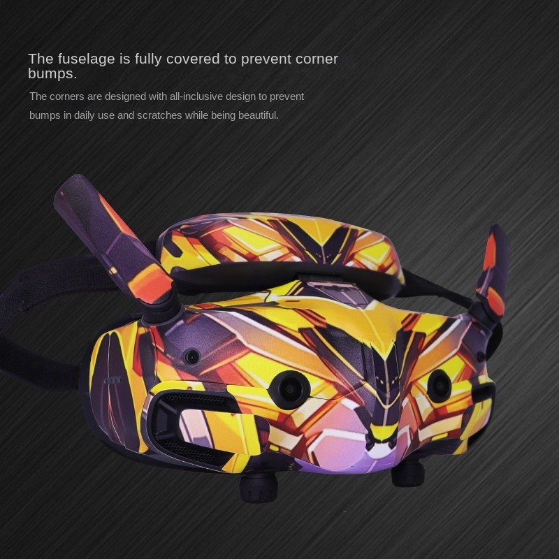 สติกเกอร ์ สีเหมาะสําหรับ DJI Goggles 3 ผ ่ านเครื ่ องบินเที ่ ยวบินแว ่ นตารีโมทคอนโทรลชุดสติกเกอร ์ รูปแบบที ่ ไม ่ ซ ้ ํากัน
