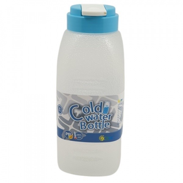 room_shop101 GOME ขวดน้ำพลาสติก 750 ML. 8.3X8.3X20.5 ซม. K259-BU สีฟ้า