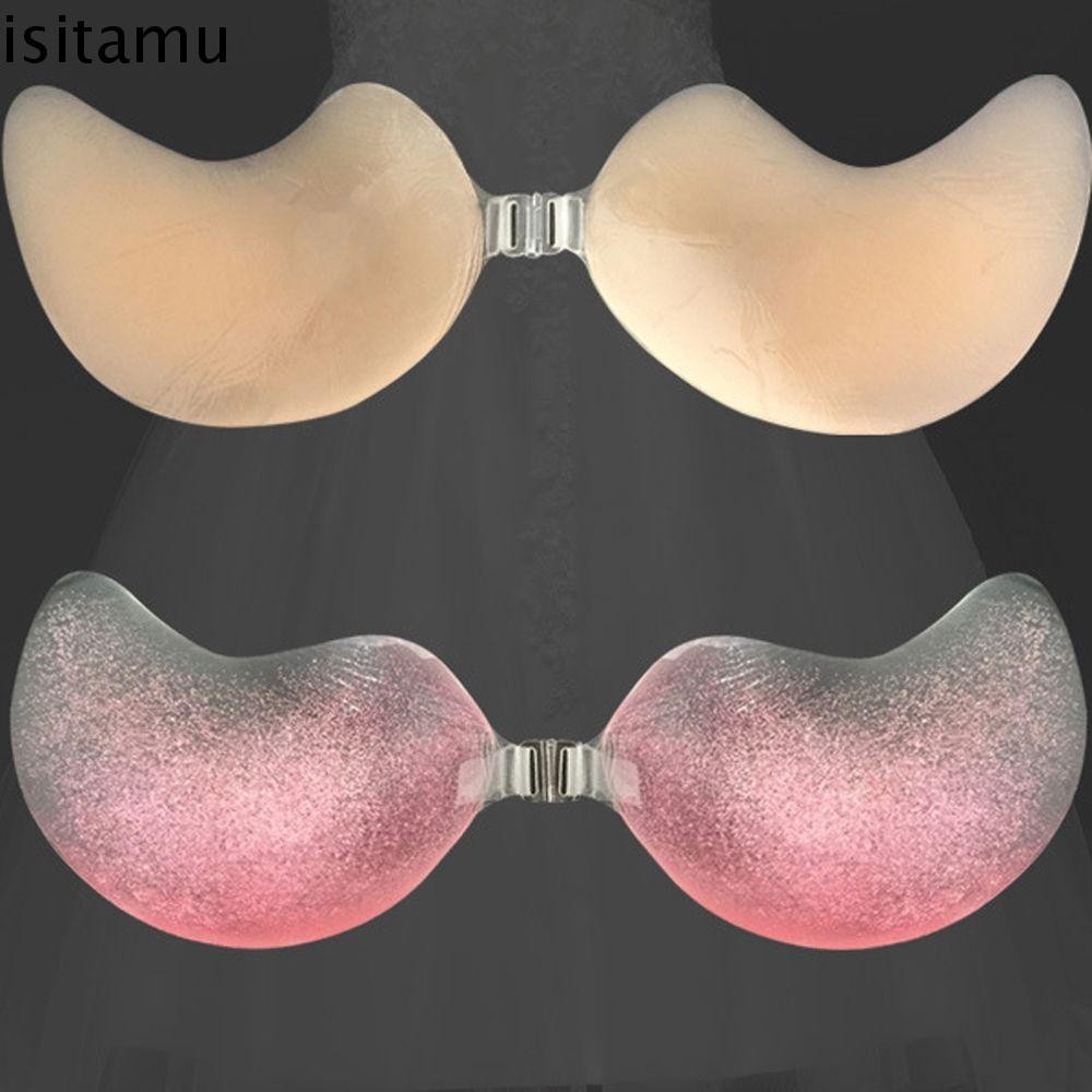 Isitaft ที ่ มองไม ่ เห ็ น Bra Reusable Breathable U-รูป Push Up ซิลิโคนงานแต ่ งงาน Stealth Bra