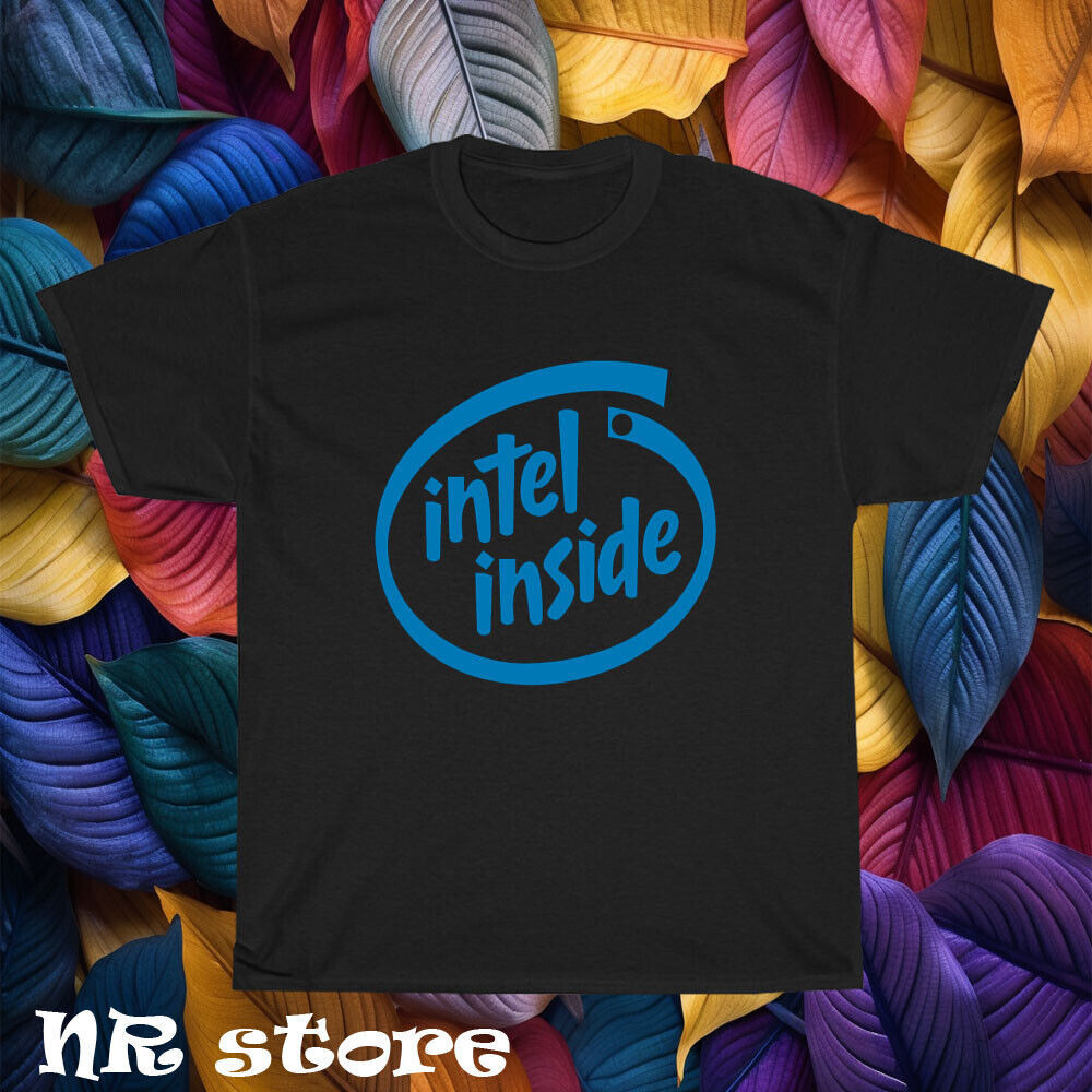 เสื้อยืดโลโก้ภายใน Intel ใหม่สําหรับผู้ชาย