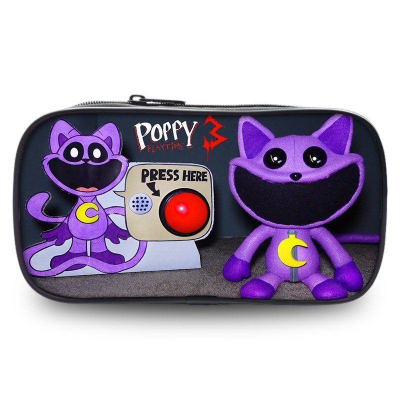 NEW ในสต ็ อก Catnap Poppy Playtime 3 กล ่ องดินสอ critters ยิ ้ มสําหรับนักเรียน