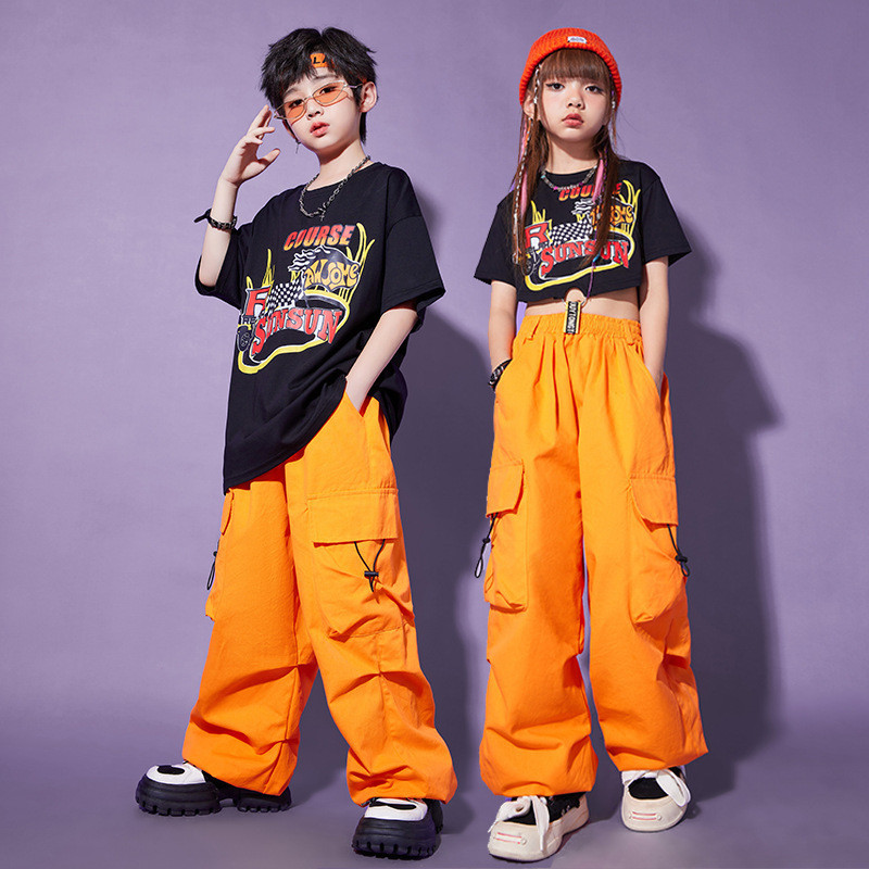 พร้อมส่ง เสื้อผ้าเด็กเต้นระบำ / ชุดเต้นรำแจ๊ส / หนุ่มหล่อฮิปฮอป แต่งตัวสวย