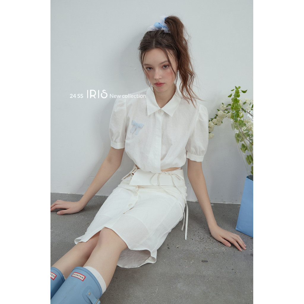 พร้อมส่ง「สินค้าลิขสิทธิ์แท้」IRIS FASHION Touch the future l IS15006-IK15006 So chill shirt/skirt