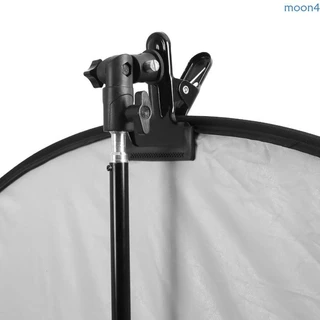 Moon4 Heavy Duty Metal Clamp Holder Reflector คลิปโลหะ Mount 1 4 ถึง 3 8 Light Stand Mounting สําหรับแฟลชร ่ ม Bracke