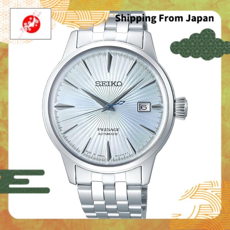 (From Japan)[Seiko Watch] Wristwatch PRESAGE Mechanical Automatic (with manual winding) Cocktail (Skydiving) Image See-through Back SARY161 Men's Silver