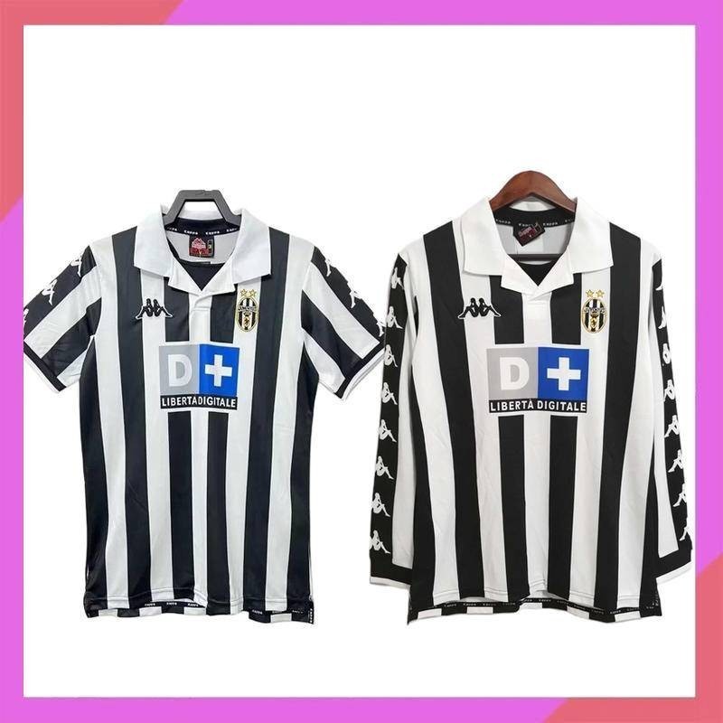 1999 2000 season Juventus Vintage Football Jersey เสื ้ อยืด ZIDANE#21 Del PIERO # 10