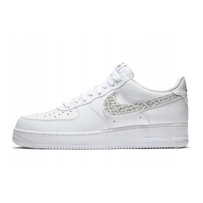 Bq5361-100 Air Force 1 Low Just Do It Pack สีขาวใส 2018