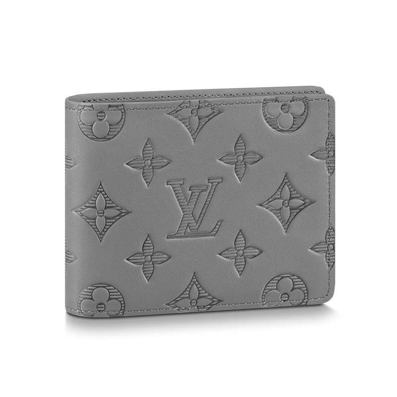Louis Vuitton/Louis Vuitton Men's Wallet LV MULTIPLE Modern Embossed Cowhide Short Folding M81383