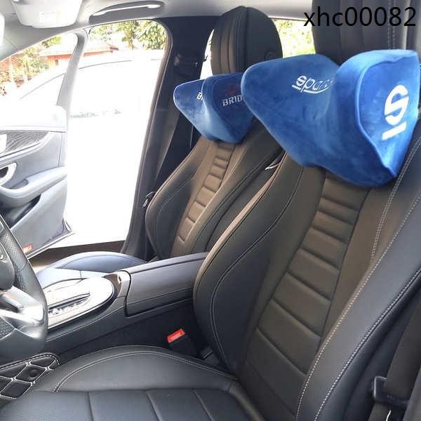 · พนักพิงศีรษะรถยนต์ SPARCO/RECARO/BRIDE Car Universal Interior Memory Foam Headrest Four Seasons หม