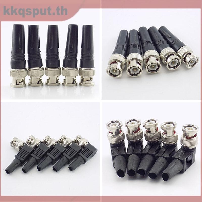 Bnc ปลั๊กอะแดปเตอร์ชาย Twist-on Coaxial RG59 สําหรับกล้องวงจรปิดวิดีโอ/เสียง Connector adaptor THK2