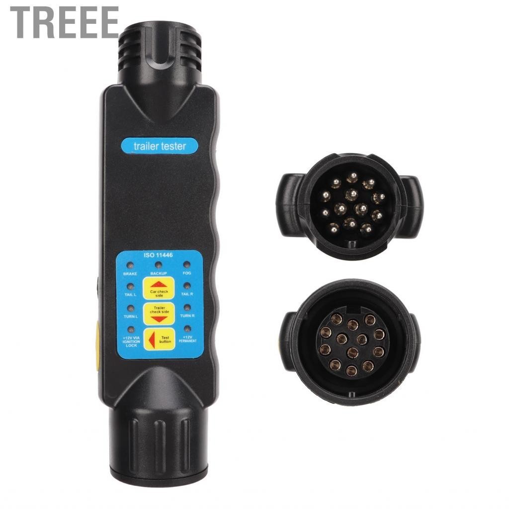 Treee Trailer Light Plug Socket Wiring Test Fault Detection Tester Resistance for