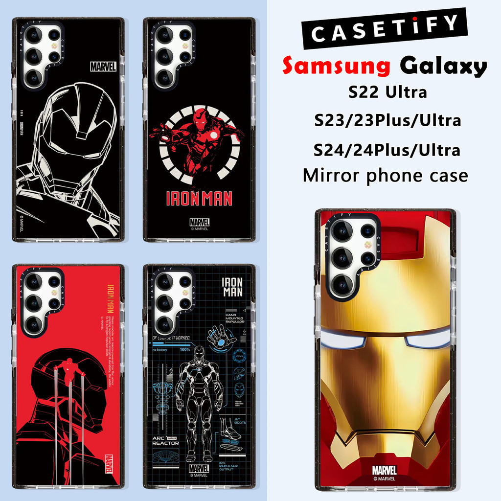 Iron Man Mask เทคโนโลยี Blueprint Casetify เคสโทรศัพท์ Samsung เหมาะสําหรับ Samsung Galaxy S24 Ultra