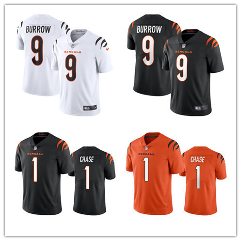 เสื้อรักบี้ Cincinnati Tiger 1 CHASE Bengals No. 9 เสื้อ Joe Burrow YUIO