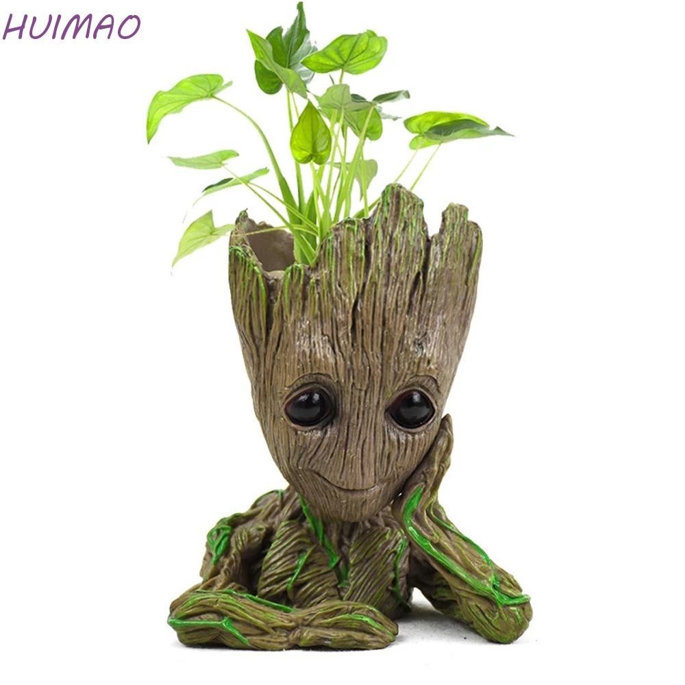 Huimao Groot ดอกไม ้ หม ้ อคุณภาพสูง Multifunctional Tree Man ปากกาหม ้ อสวน Planter Groot ของเล ่ น