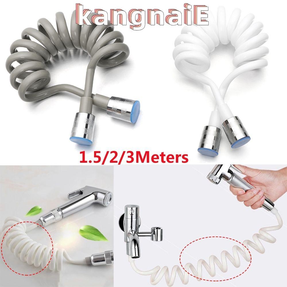 Kangnai 1.5/2/3เมตรสายฝักบัวสปริงแบบพับเก ็ บได ้ ยืดหยุ ่ นป ้ องกันห ่ ออุปกรณ ์ ห ้ องน ้ ําประปาน ้ ํา