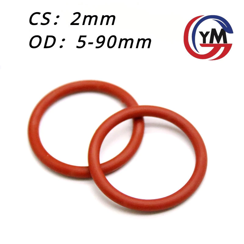 [ Ymh1] โอริง ORing O-ring ยางโอริง VMQ เลือกขนาดได้ (CS2mm * OD5-90mm)