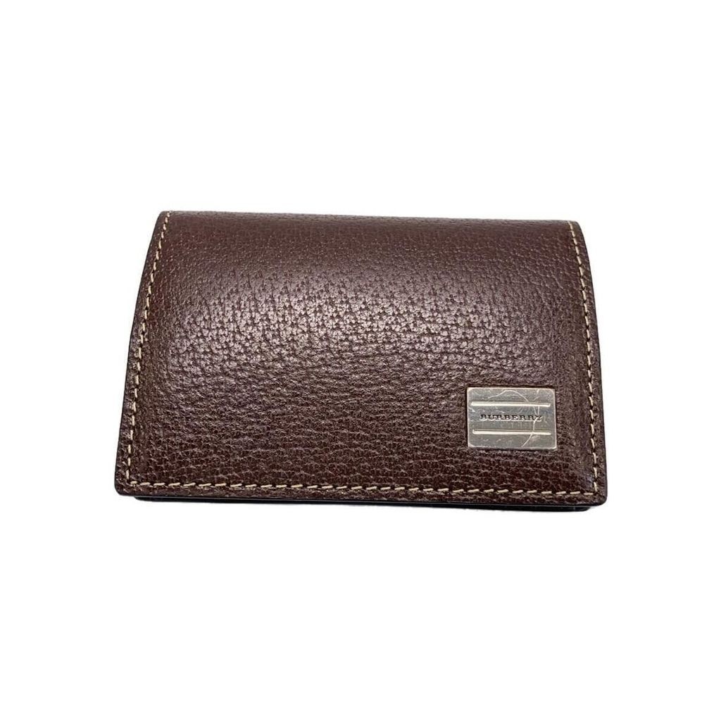 Burberry Coin Wallet Purse Leather Mens Brown Direct from Japan Secondhand