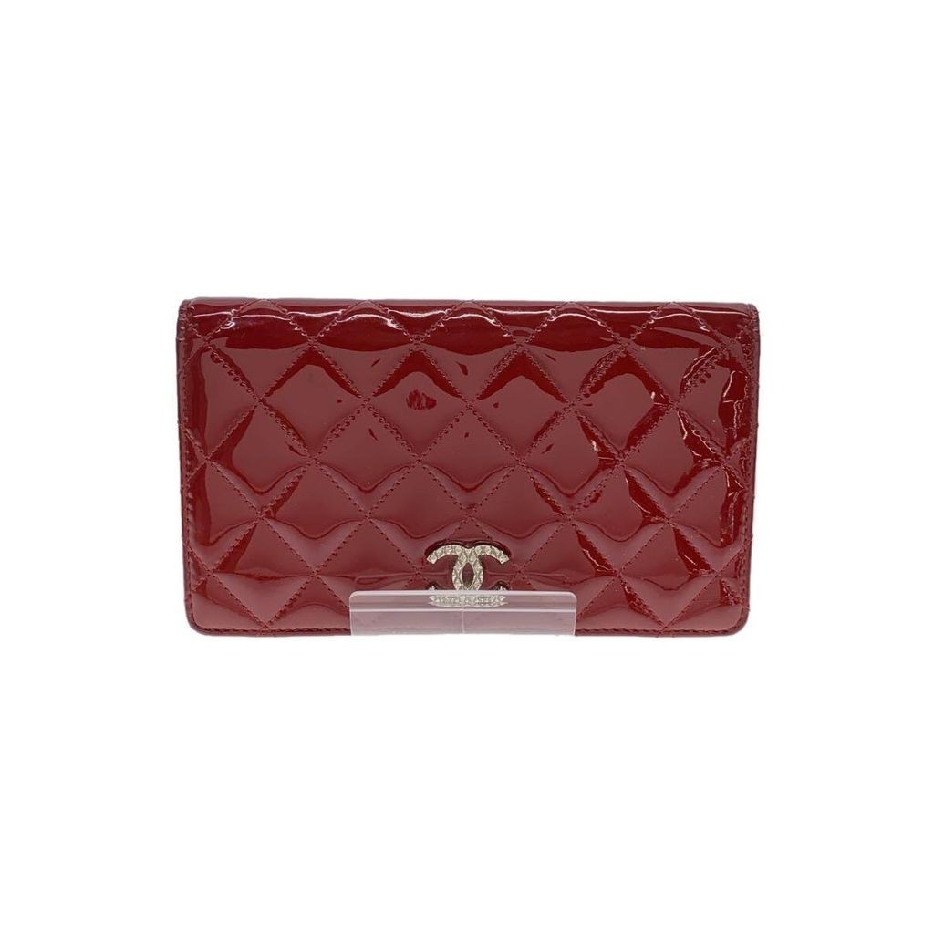 CHANEL Wallet Coin Case Matelasse Enamel Women Red Direct from Japan Secondhand