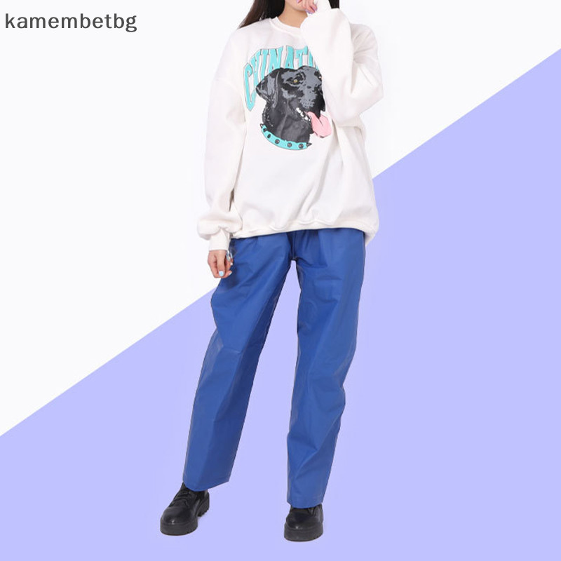 Kamembetbg กางเกงกันฝนกันน ้ ํา PU Snow Trousres เสื ้ อกันฝนกีฬากลางแจ ้ งเด ็ กวัยหัดเดิน Playsuit TH