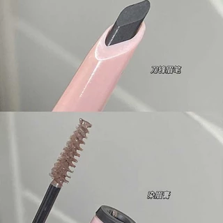 Flortte ดินสอเขียนคิ ้ วและเจลเขียนคิ ้ ว Two-In-One Double-Ended กันน ้ ํา Plush Matte คิ ้ ว Non-Clumping