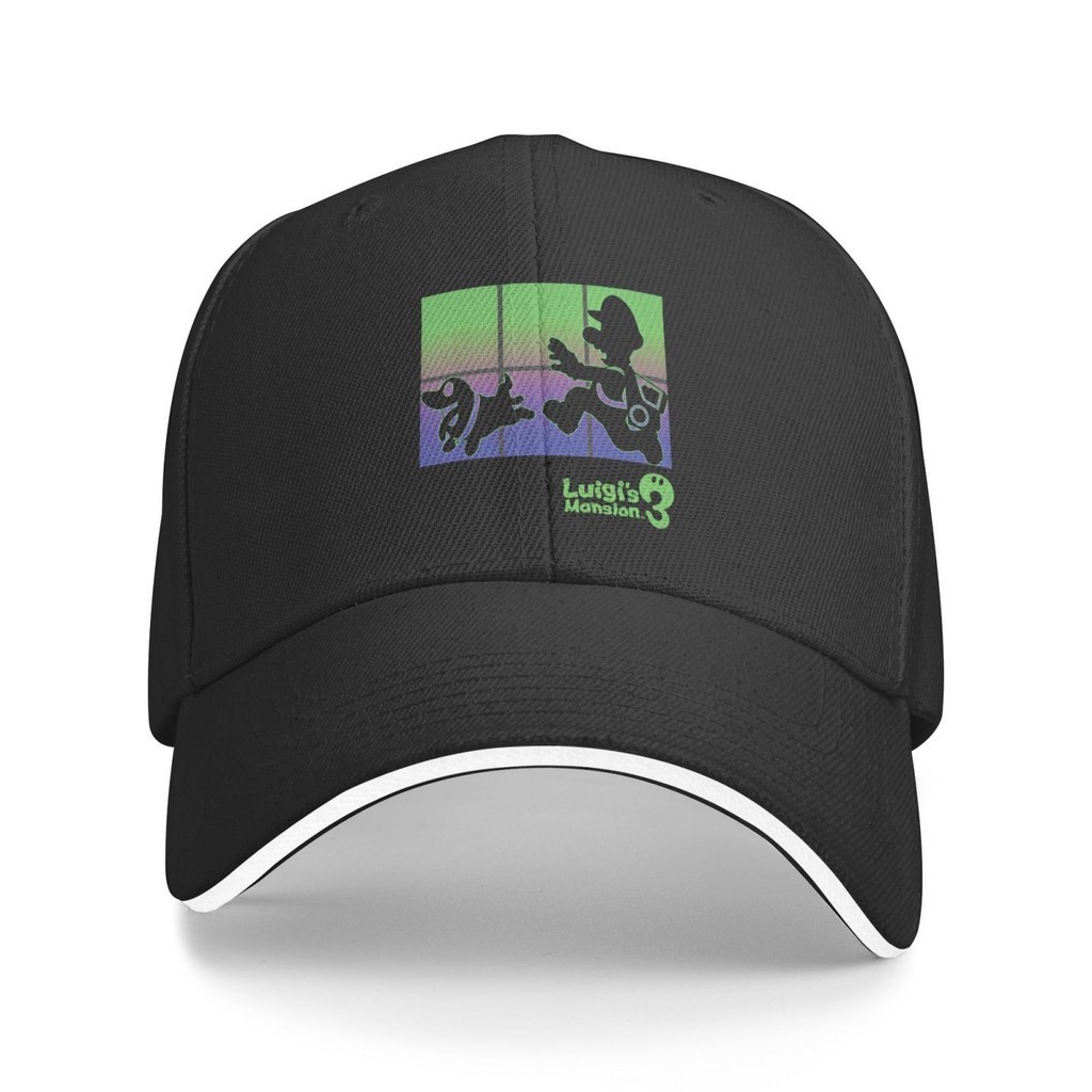 Luigis Mansion 3 Luigi และ Polterpup Silhouette หมวกเบสบอลดีไซน์แบบกําหนดเอง