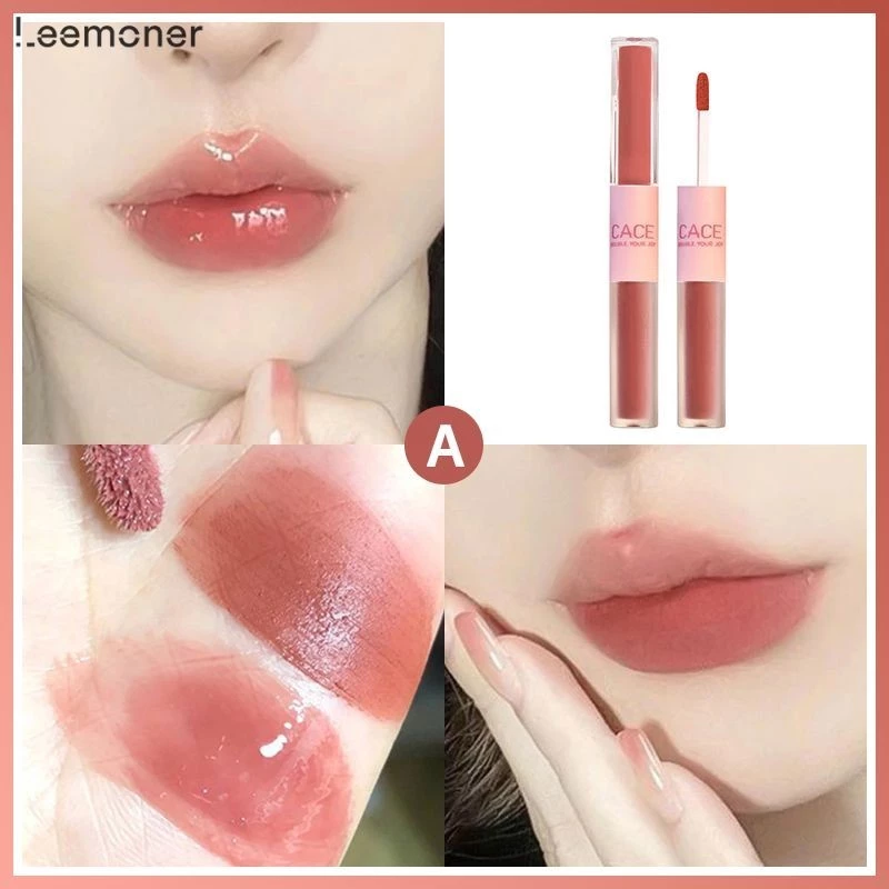 Lemon❤️Cace ลิปสติก ลิปกลอส เนื้อแมตต์ แบบสองหัว ให้ความชุ่มชื้น ไม่ติดแก้ว-LN thumbnail 7