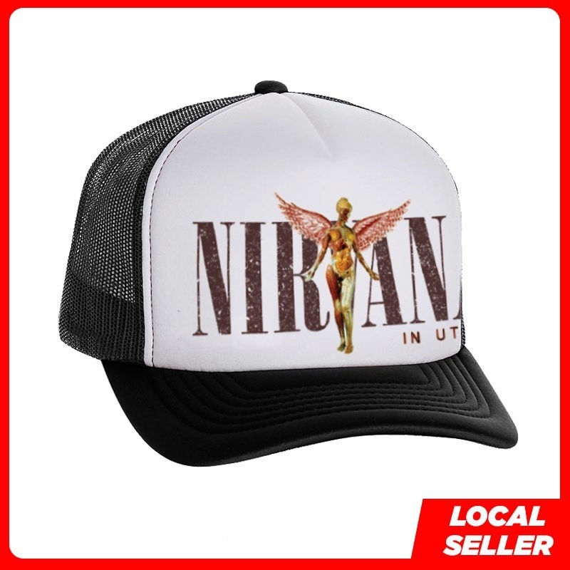 Nirvana In Utero Topi Band Rock Music Trucker Cap 4DJQ