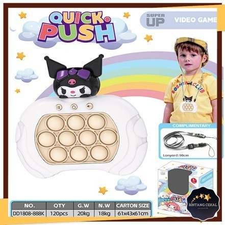 BC Smart Speed Push Game Pop It อิเล็กทรอนิกส์ปริศนาความเร็วของเล่นเพื่อการศึกษา Bubble Fidget ของเล