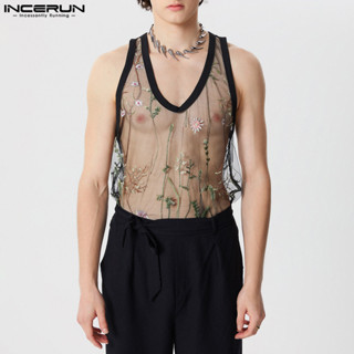 Incerun ผู ้ ชายวินเทจแฟชั ่ นต ้ นไม ้ หญ ้ า Jacquard แขนก…