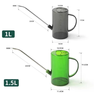 Longe 1 ชิ้นรดน้ําสามารถ,ที่ถอดออกได้ยาว Spout 1L/1.5L รดน้ํากาต้มน้ํา,ดอกไม้กระถางดอกไม้ปากยาวขนาดใหญ่ความจุสวนรดน้ําขวดโฮมออฟฟิศสวนกลางแจ้งสนามหญ้า