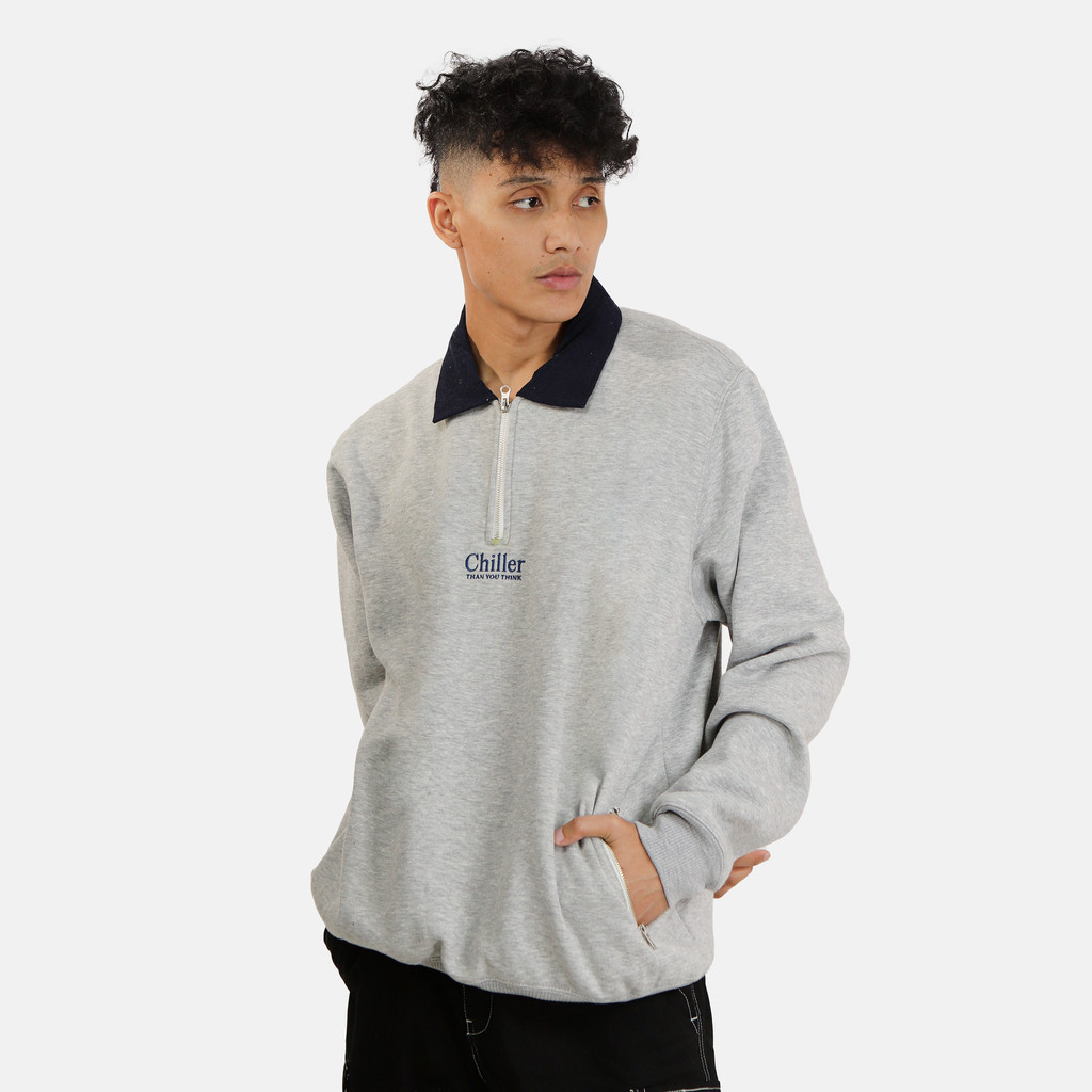 Cosmic Mens Half Zip Sweater DENVER MISTY