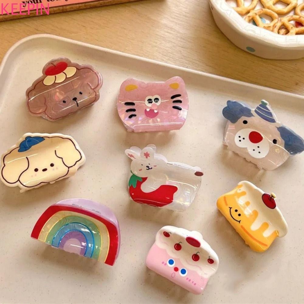 Keepin สัตว ์ สุนัขผม Claw,ลูกสุนัขหมีแมวคลิปผม , ส ่ วนบุคคลกระต ่ ายน ้ อยคว ้ าคลิปเค ้ กฉลามขนาดเล ็ กคลิปทุกวัน