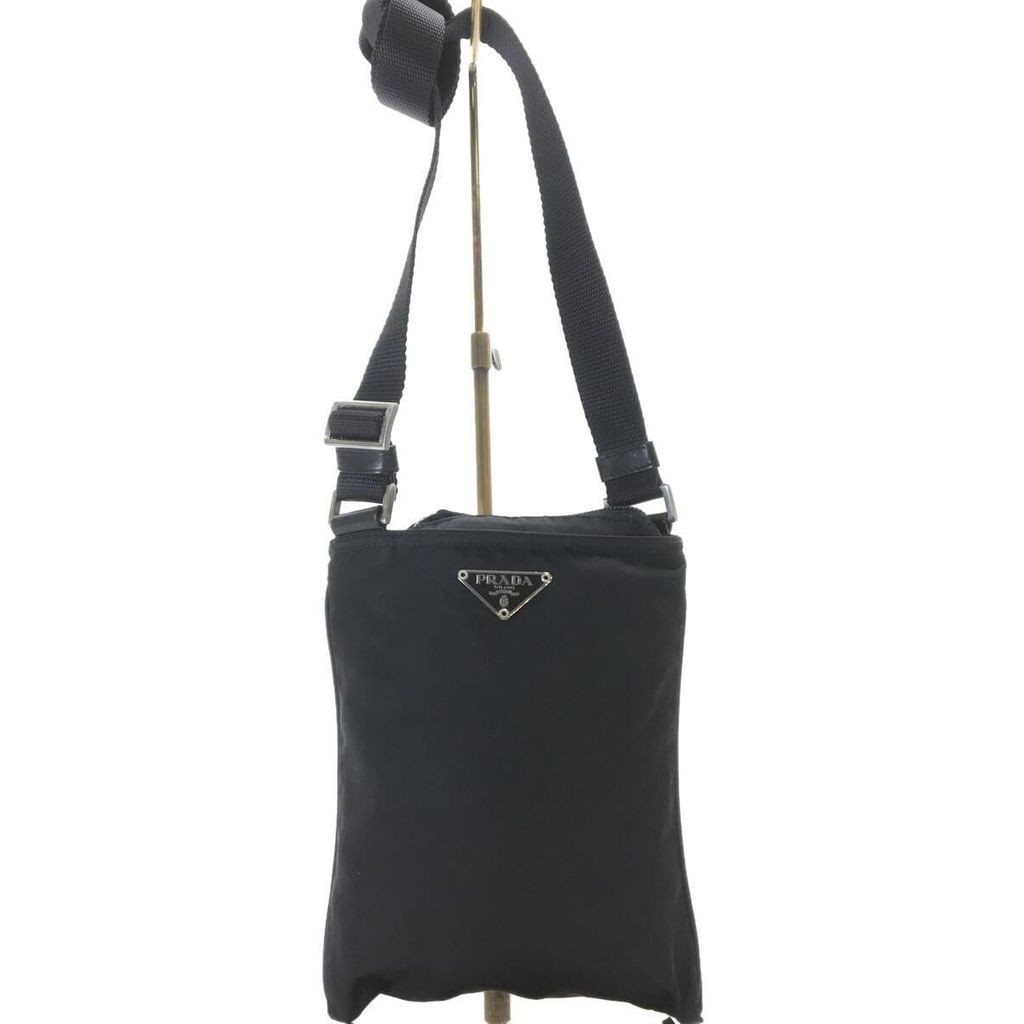 PRADA Shoulder Bag Sacoche Musette Nylon Black Direct from Japan Secondhand
