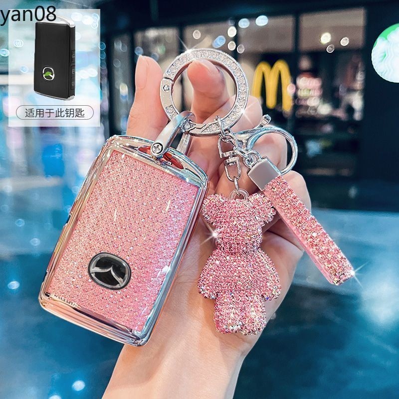 Soft TPU กุญแจรถสําหรับ Mazda Alexa CX-30 CX-3 CX-5 CX-7 CX-9 CX-4 3 ปุ ่ ม Protector Shell อุปกรณ ์ เสริม