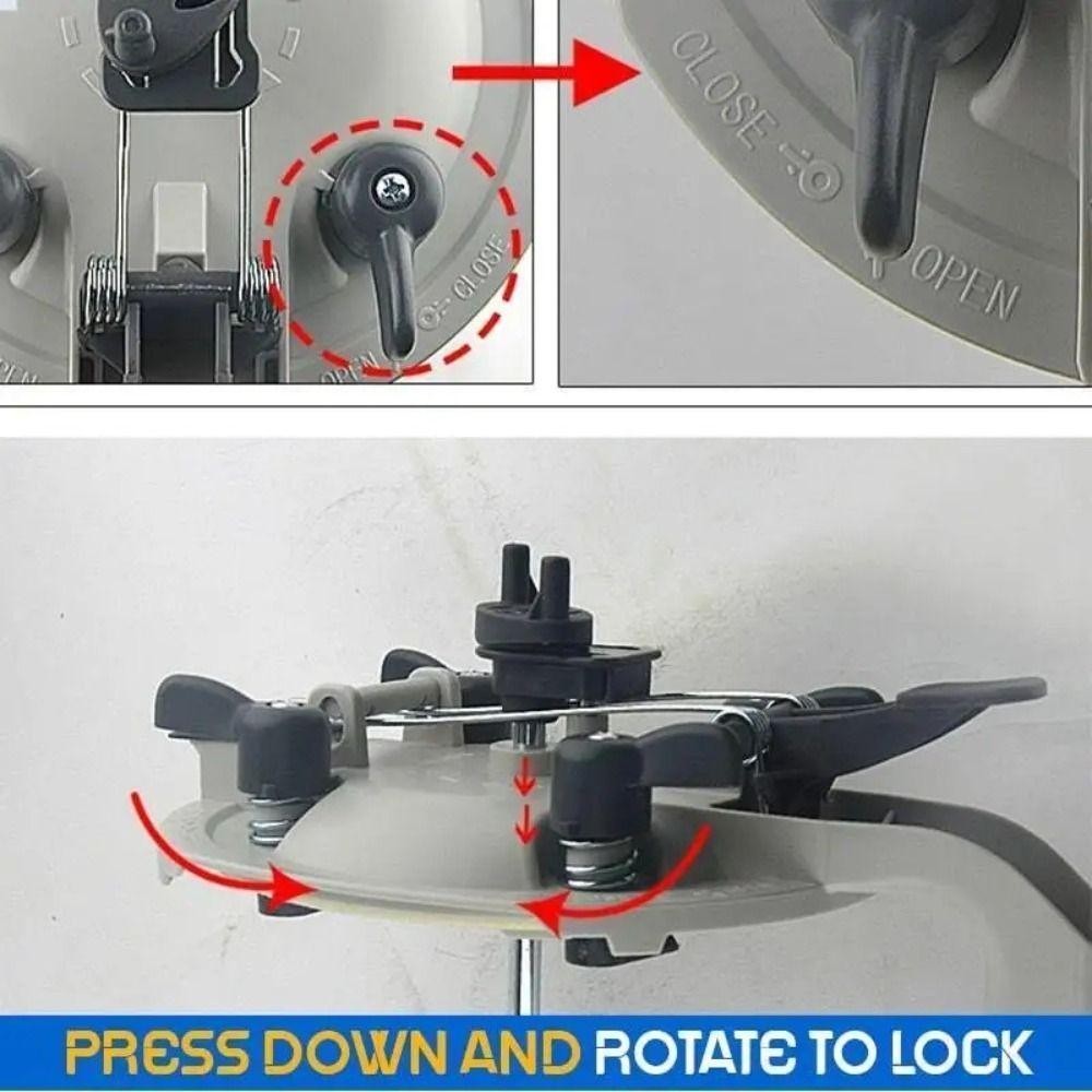 เครื่องผสมฝากระป๋องสี AQUAEDGE, ฝาครอบผสมสีด้าม 1L/4L, ผสม Mate Mess-Free ABS เคลือบสากลผสมสีกวน - รูปที่ 3