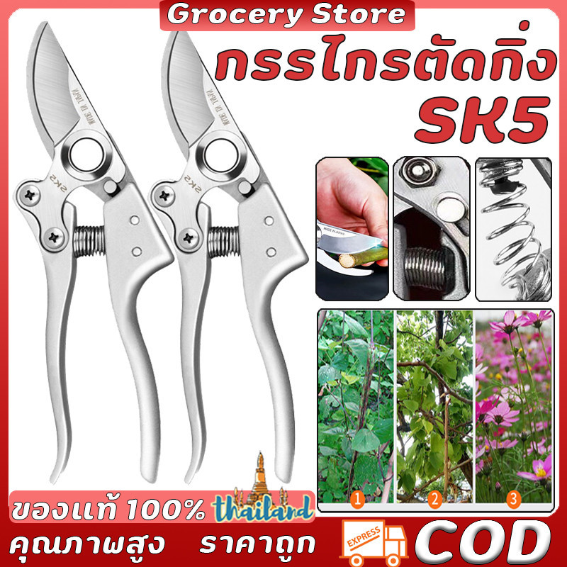 กรรไกรตัดกิ่งสําหรับทําสวน ตัดกิ่งไม้สูง สค5 ขนาด 40มม ใช้งานง่าย ตัดกิ่งไม้ ตัดต้นไม้ ตอนกิ่ง ทําสวน กรรไกรตัดกิ่ง กรรไกรบอนไซ