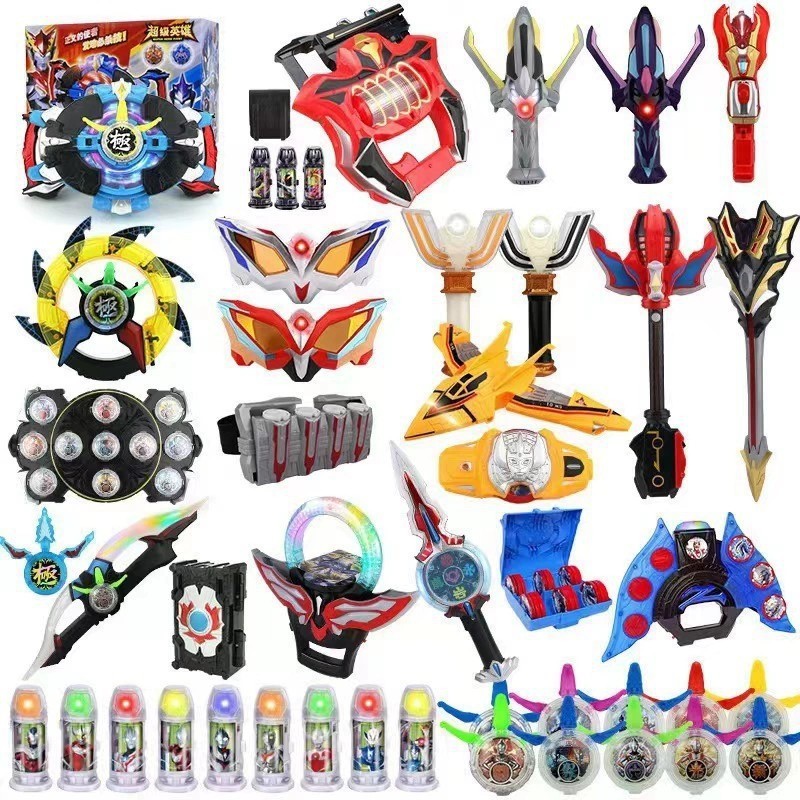 Ultraman Transformation ของเล ่ น Triga Jede Sublimator Sirob Orb แหวน Zeta Diga Magic Light Stick PBEO