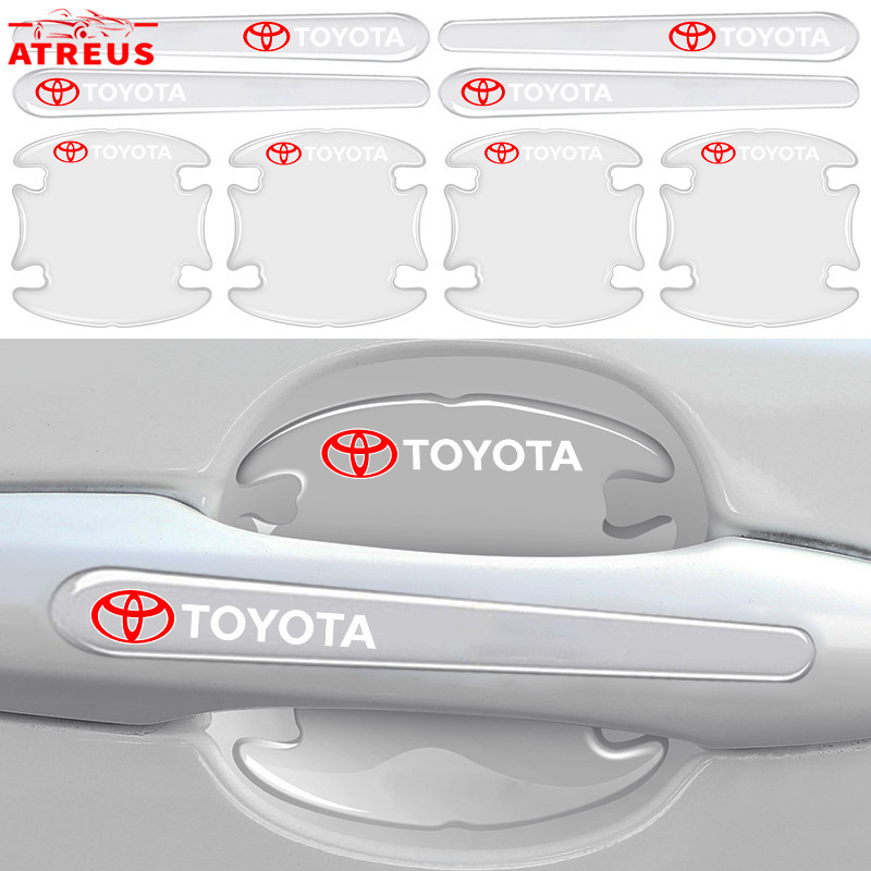 4/8 ชิ้น Toyota โปร่งใสรถประตูป้องกันที่มองไม่เห็นรถประตูชามสติกเกอร์ Anti Scratch สติกเกอร์สําหรับ Toyota Agya Raize Calya Avanza Veloz Rush Kijang Innova Yaris Corolla

<p>“><center></p>
<h4></h4>
<p><p><font color=
