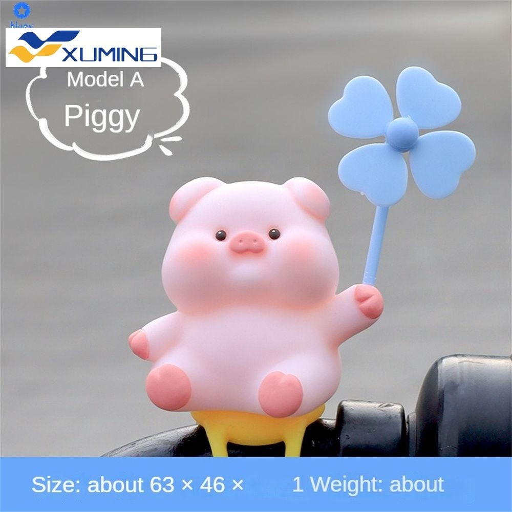 Xm เครื่องประดับรถยนต์ไฟฟ้าน่ารักสร้างสรรค์สายรัดตุ๊กตาสัตว์ของขวัญรถจักรยานยนต์ตกแต่งจักรยาน Bluey