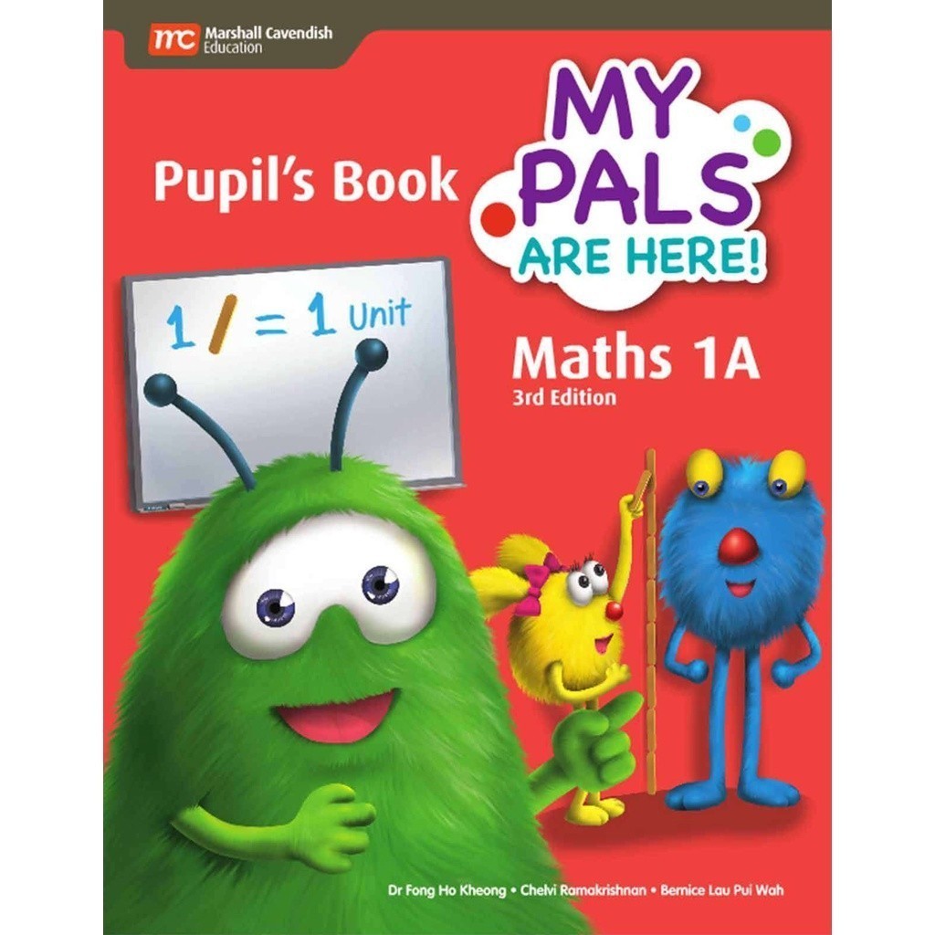 หนังสือ- My Pals Are Here Maths นักเรียนหนังสือ 3rd Edition 1A/1B/2A/2B/3A/3B/4A/4B/5A/5B/6A/6B/สีดํ