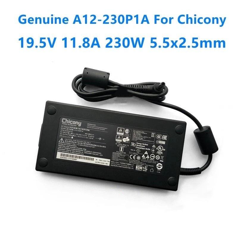 230W 19.5V 11.8A อะแดปเตอร์ AC สําหรับ ASUS ROG G751JT G55VW G75VW-9Z396H สําหรับ MSI GS75 GS65