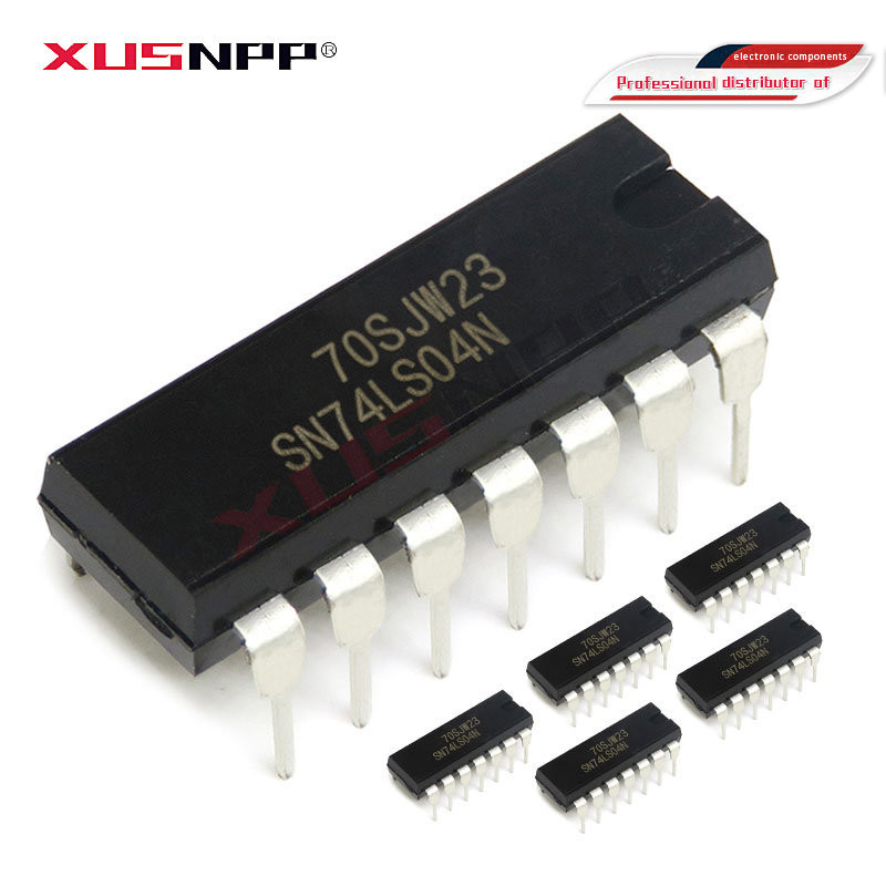 10PCS SN74LS04N DIP14 SN74LS04 DIP 74LS04N 74LS04 DIP-14 HD74LS14P ใหม่และ IC อิเล็กทรอนิกส์ส่วนประก