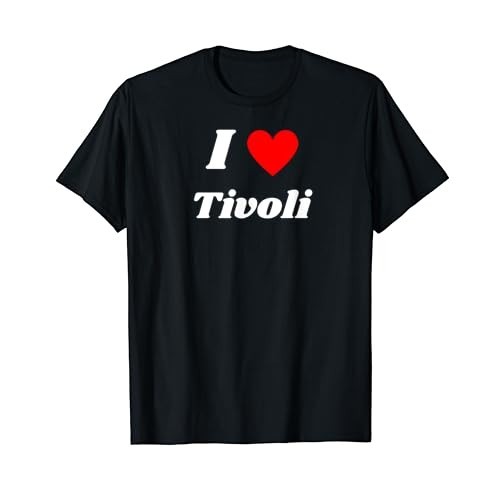เสื้อยืดผ้าฝ้ายผู้ชาย Fun Graphic- I love Tivoli T-Shirt 4XL , 5XL , 6XL