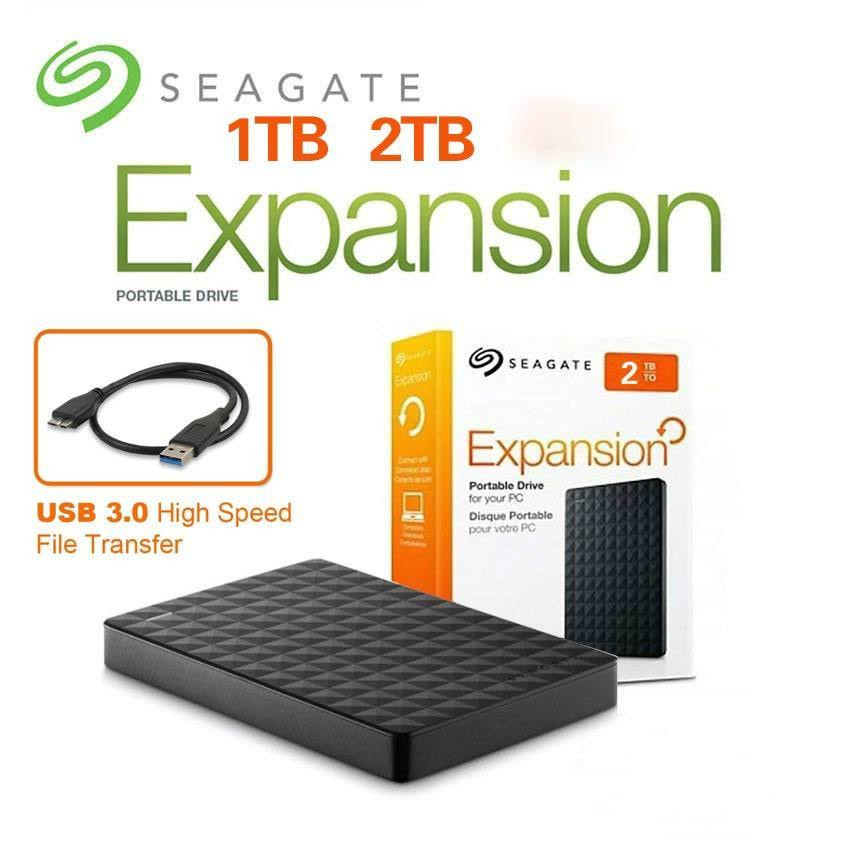 ฮาร์ดดิสพกพา Seagate HDD External harddisk 1TB/2TBความจุขนาดใหญ่ Seagate HDD 1TB/2TB USB3.0 ความจุสู