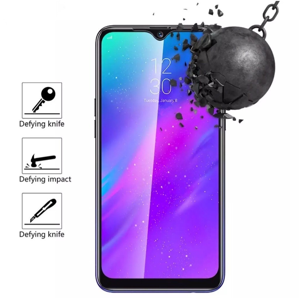 ฟิล์มกระจก เต็มจอ For Realme12 5G/Realme 12X 5G 5D TEMPERED GLASS