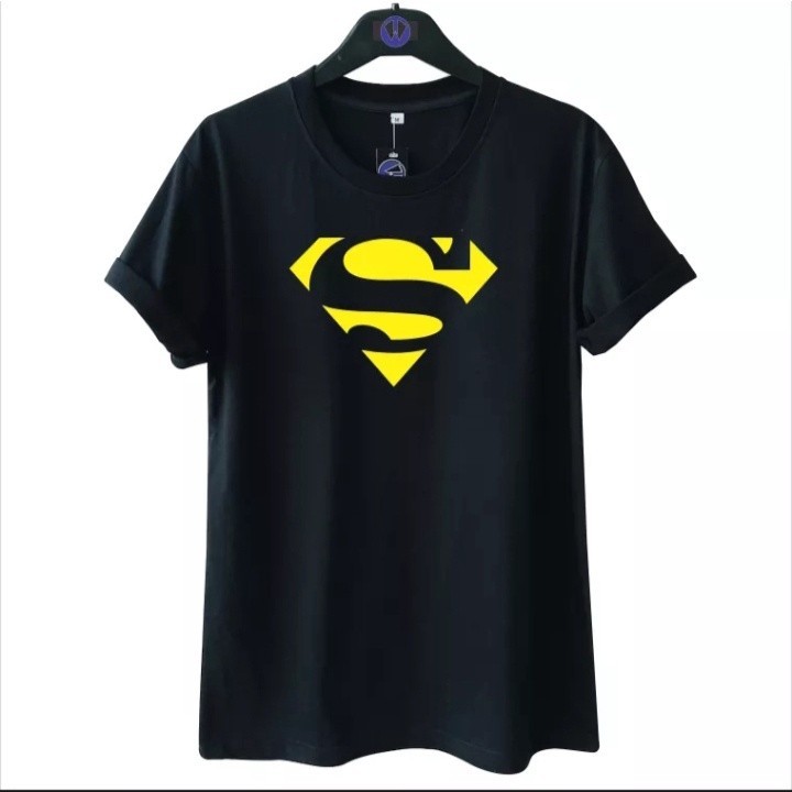 เสื้อยืด พิมพ์ลายโลโก้ Superman distro สําหรับผู้ช แฟชั่น ใส่สบายๆ ไซส์ใหญ่ ธรรมดา ชุดปกติ เสื้อกีฬา